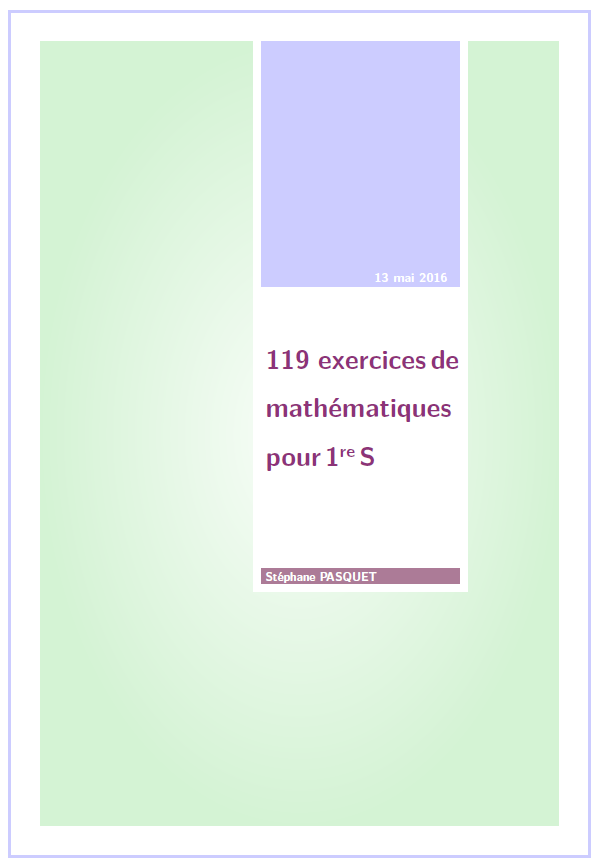 119 Exercices De Mathématiques Pour 1ère S - Mathweb.fr