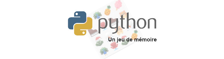 python jeu memoire